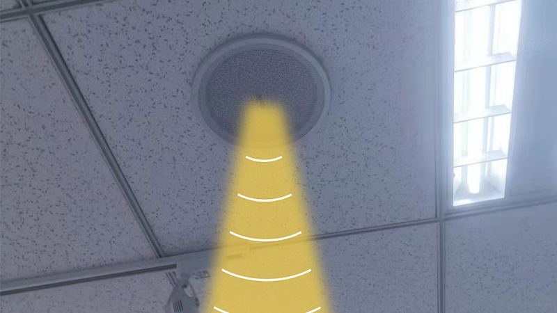 吸頂安裝展覽館定向音箱