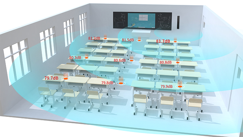 清聽聲學(xué)均衡擴(kuò)聲的一體化教室音箱